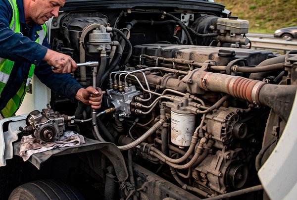 Fuel pump service and replacement to restore engine performance.
