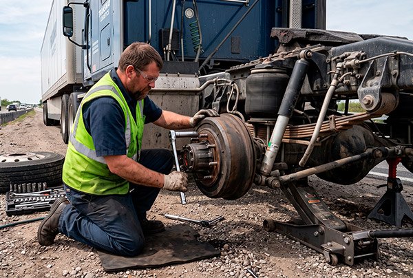 Suspension inspection and repair for commercial trucks and trailers.