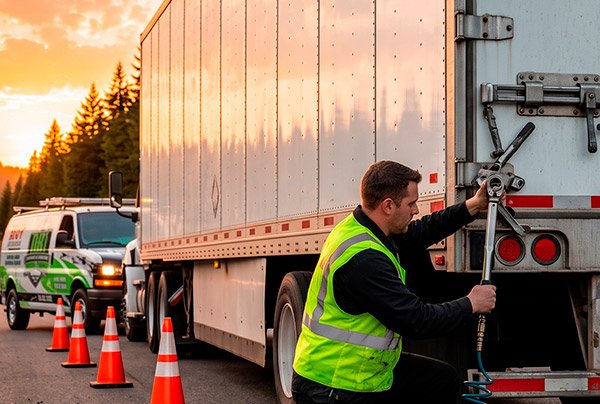 Professional repair of trailer door hinges, locks, and latching systems.