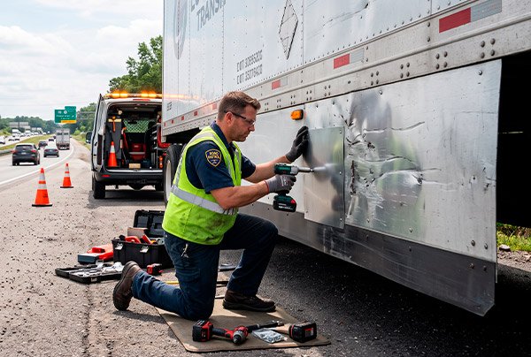 Trailer panel repair to restore safety and appearance.